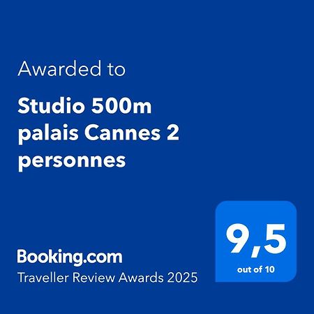 Studio 500M Palais Cannes 2 Personnes Екстериор снимка